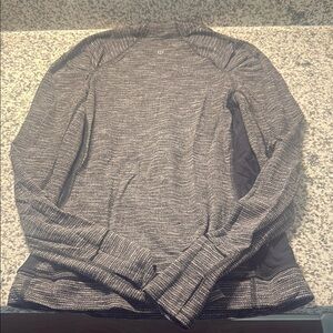 Gray Long Sleeve Top